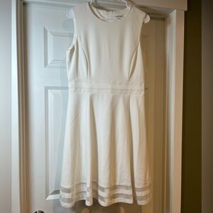Calvin Klein Women's White Dress